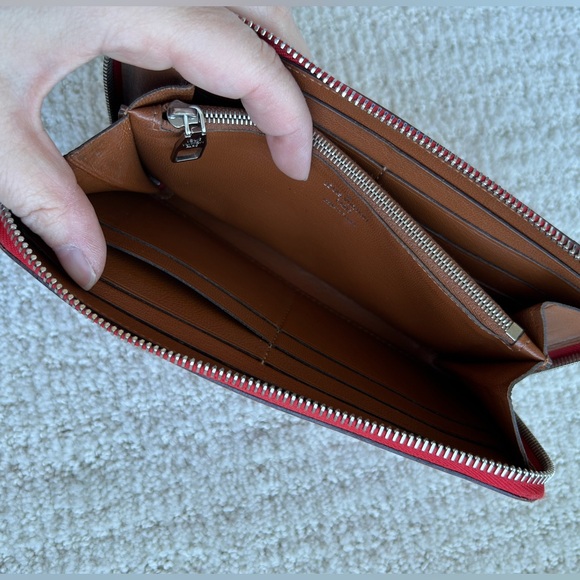 Louis Vuitton Cherry Red Zipper Wallet - Picture 7 of 16